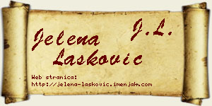Jelena Lasković vizit kartica